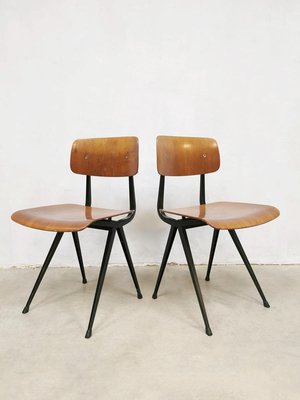 Dutch Industrial School Chair by Friso Kramer for Ahrend De Cirkel, 1950s-BW-722718