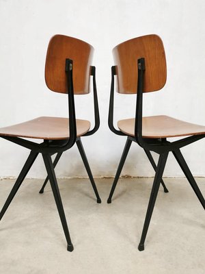 Dutch Industrial School Chair by Friso Kramer for Ahrend De Cirkel, 1950s-BW-722718