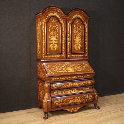 Dutch Inlaid Wood Secretary, 1960s-RP-1804051