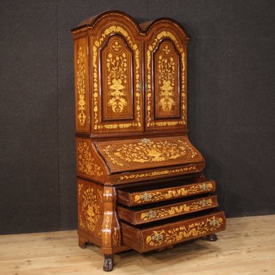 Dutch Inlaid Wood Secretary, 1960s-RP-1804051