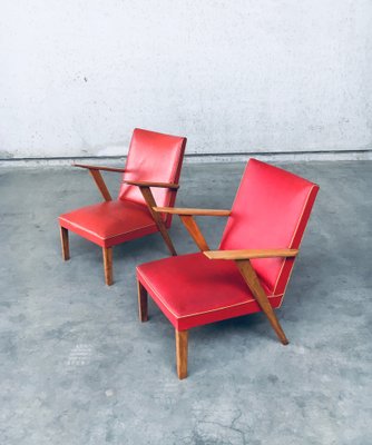 Dutch Lounge Chairs, 1950s, Set of 2-RQV-1707073