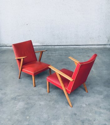 Dutch Lounge Chairs, 1950s, Set of 2-RQV-1707073