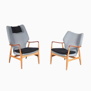 Dutch Lounge Chairs by Aksel Bender Madsen for Bovenkamp, 1950, Set of 2-GG-1079102