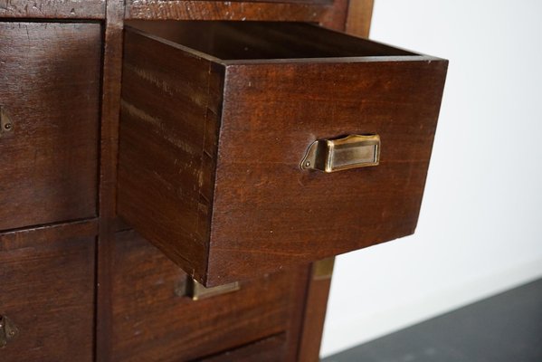 Dutch Mahogany Bank of Drawers, 1930s-XO-1179536