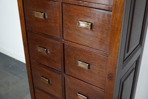 Dutch Mahogany Bank of Drawers, 1930s-XO-1179536