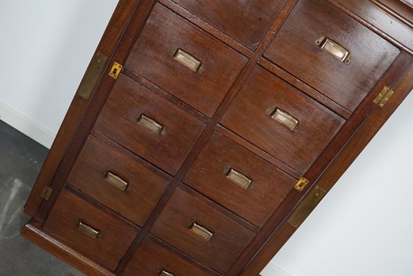 Dutch Mahogany Bank of Drawers, 1930s-XO-1179536