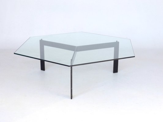 Dutch Minimalist Hexagonal Coffee Table, 1960s-MB-1016651