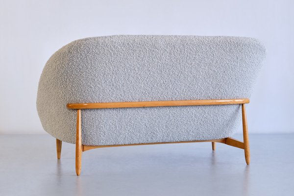 Dutch Model 115 Sofa in Dedar Bouclé and Bech by Theo Ruth for Artifort, 1958-FMT-1373028