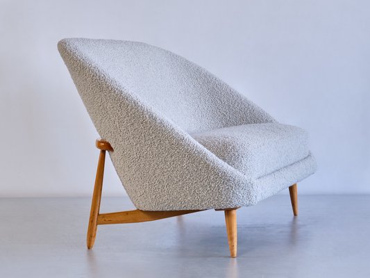 Dutch Model 115 Sofa in Dedar Bouclé and Bech by Theo Ruth for Artifort, 1958-FMT-1373028