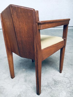 Dutch Modern Amsterdam School Dining Chairs, 1910s, Set of 4-RQV-1707102