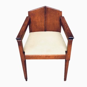 Dutch Modern Amsterdam School Dining Chairs, 1910s, Set of 4-RQV-1707102