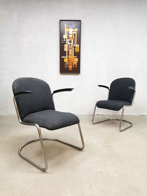 Dutch Nr. 413 Armchairs by Willem Hendrik Gispen for Gispen, 1930s, Set of 2-BW-699460