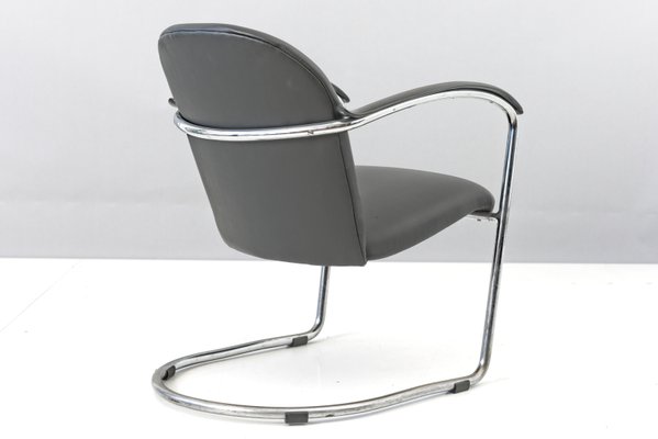 Dutch Nr. 414 Cantilever Armchair by Willem Hendrik Gispen for Gispen, 1930s-LOB-673658