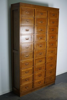 Dutch Oak Apothecary Filing Cabinet with Folding Doors, 1930s-XO-1158539