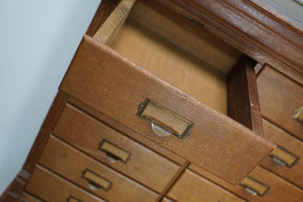 Dutch Oak Apothecary or Filing Cabinet, 1930s-XO-852251