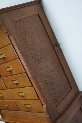 Dutch Oak Apothecary or Filing Cabinet, 1930s-XO-852251