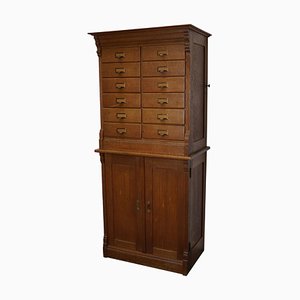 Dutch Oak Apothecary or Filing Cabinet, 1930s-XO-852251