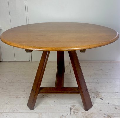 Dutch Oak Tilt Top Table, 19th Century-WZZ-1017103