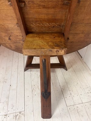 Dutch Oak Tilt Top Table, 19th Century-WZZ-1017103