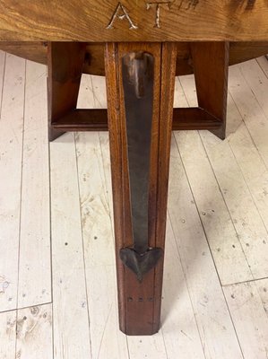 Dutch Oak Tilt Top Table, 19th Century-WZZ-1017103