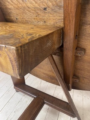 Dutch Oak Tilt Top Table, 19th Century-WZZ-1017103