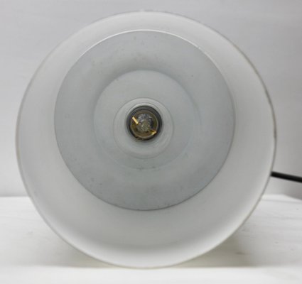 Dutch Pendant Lamp with a Cylinder Shape Opaline Shade, 1930s-MJY-1150447