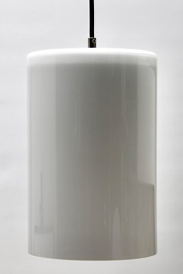 Dutch Pendant Lamp with a Cylinder Shape Opaline Shade, 1930s-MJY-1150447