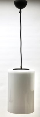 Dutch Pendant Lamp with a Cylinder Shape Opaline Shade, 1930s-MJY-1150447