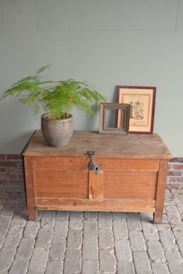 Dutch Pine Blanket Trunk, 1800s-GTG-1693417