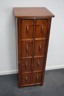 Dutch Pine Industrial Apothecary or Workshop Cabinet, 1930s-XO-894648