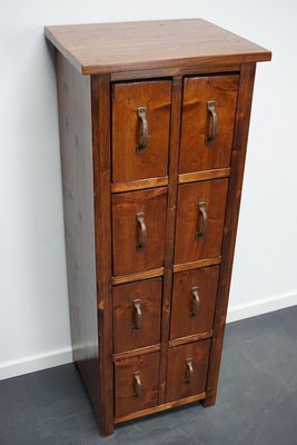 Dutch Pine Industrial Apothecary or Workshop Cabinet, 1930s-XO-894648