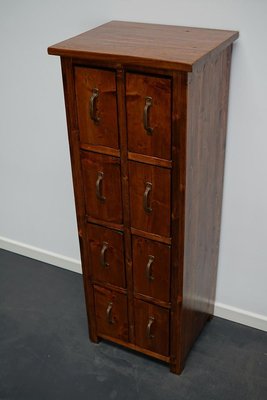 Dutch Pine Industrial Apothecary or Workshop Cabinet, 1930s-XO-894648