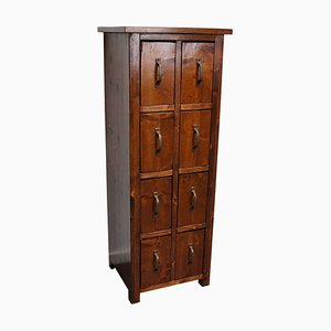 Dutch Pine Industrial Apothecary or Workshop Cabinet, 1930s-XO-894648