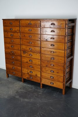 Dutch Pine Industrial Apothecary / Workshop Cabinet, 1950s-XO-1425755