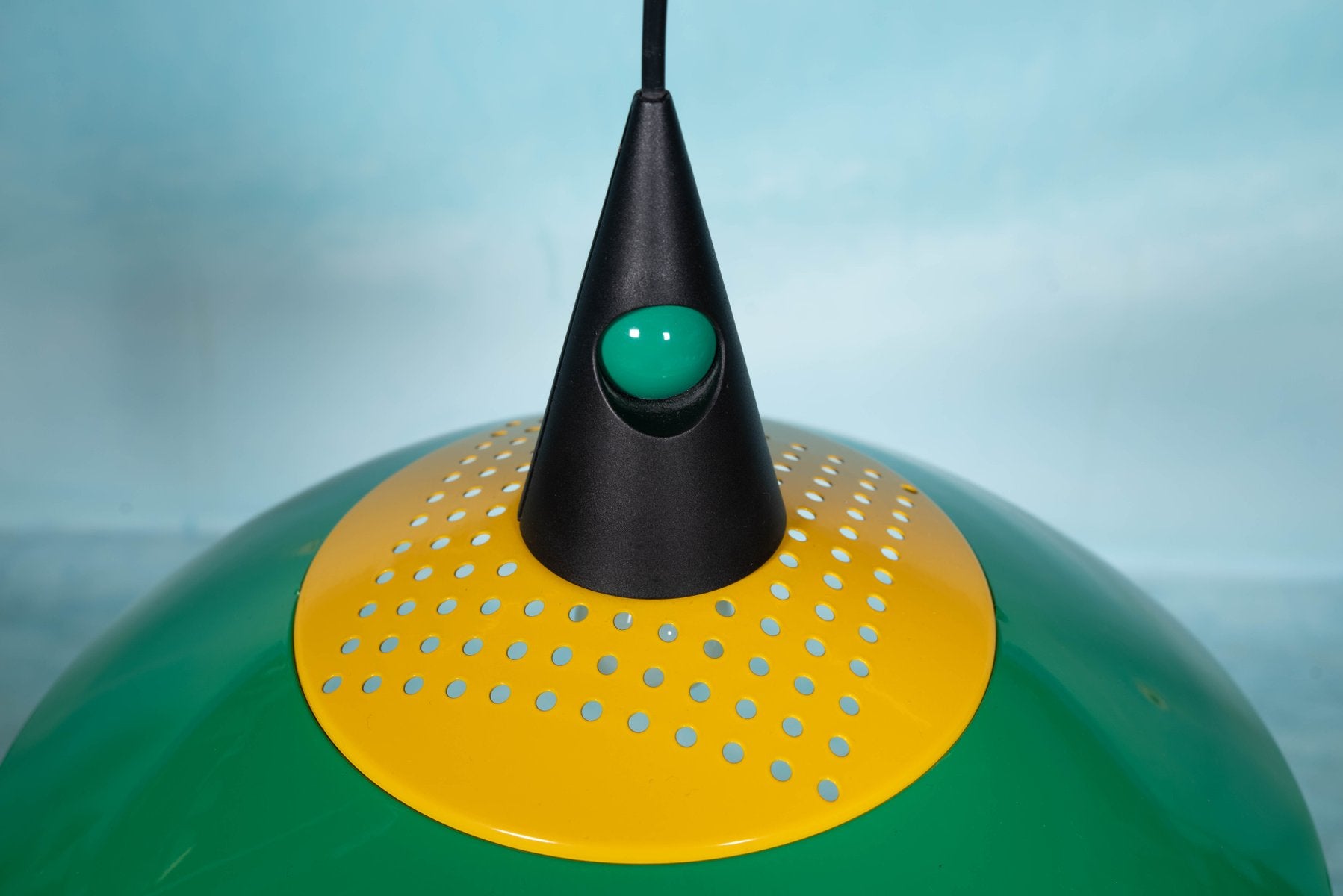 Dutch Postmodern Hanging Lamp in Bright Colors, 1980s