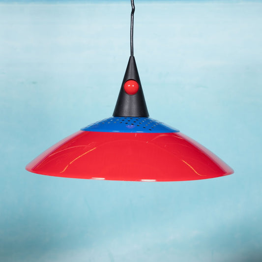 Dutch Postmodern Hanging Lamp in Bright Colors, 1980s