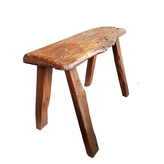 Dutch Primitive Wooden Farm Stool