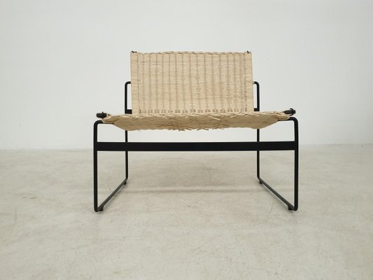 Dutch Rattan Lounge Chairs by Gregorio Vicente Cortes & Luis Onsurbe for Metz and Co, 1960s, Set of 2-ZO-639698