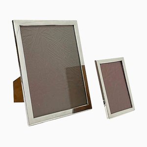 Dutch Rectangular Silver Picture Frames, Set of 2-UCH-1224277