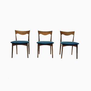 Dutch Rosewood Dining Chairs from AWA Meubelfabriek, 1950s, Set of 3-ZO-632472