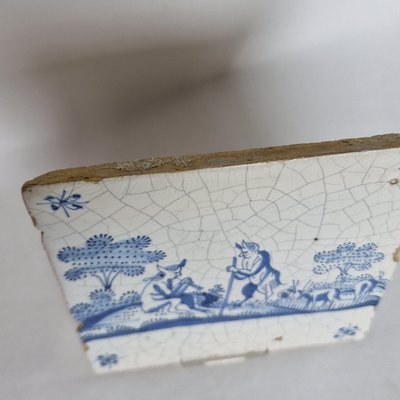 Dutch Satyr Tile from Delft, 1650s-BXK-2026740