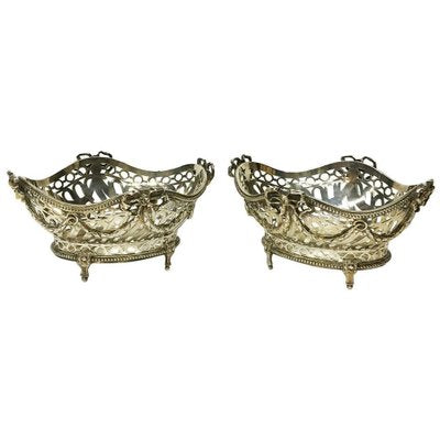 Dutch Silver Bonbon Baskets from Reeser and Son, Fa. G.C., The Hague, Set of 2-UCH-1224577