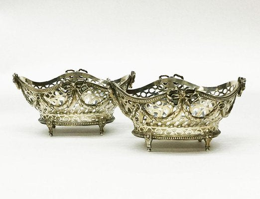 Dutch Silver Bonbon Baskets from Reeser and Son, Fa. G.C., The Hague, Set of 2-UCH-1224577