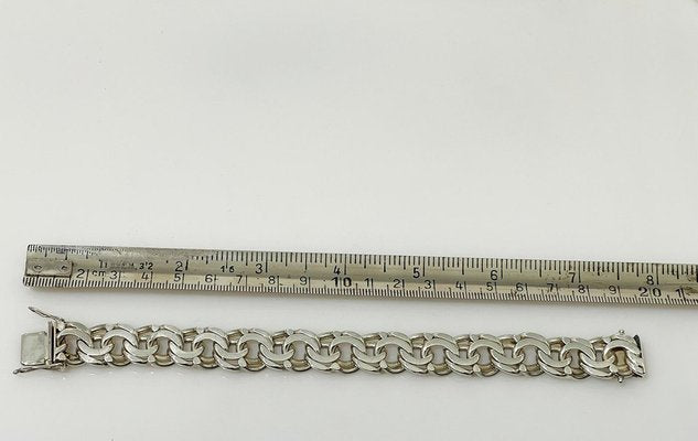 Dutch Silver Bracelet with Prince of Wales Link, 1970s-UCH-1778343