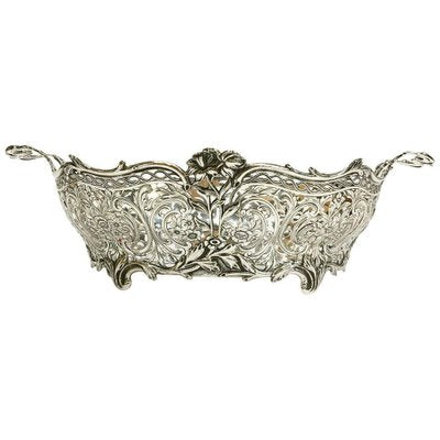 Dutch Silver Bread Basket by Zaans Zilversmederij, Amsterdam, 1925-UCH-1224616