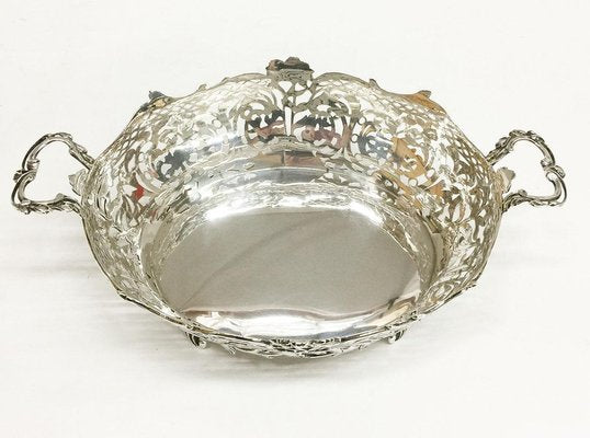 Dutch Silver Bread Basket by Zaans Zilversmederij, Amsterdam, 1925-UCH-1224616