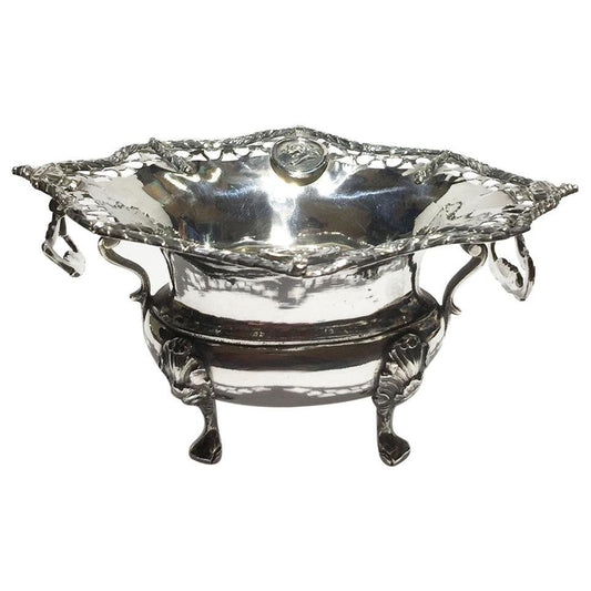 Dutch Silver Candy Bowl from Hartman, Amsterdam, 1783