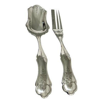 Dutch Silver Ginger Place Setting by Pieter Van Geelen, 1884, Set of 2-UCH-1224333