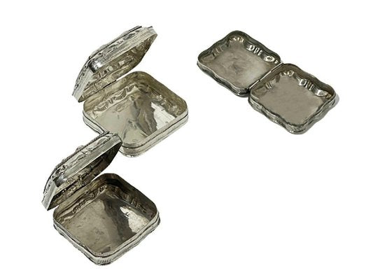 Dutch Silver Peppermint Boxes, Set of 3-UCH-1224207