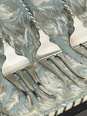 Dutch Silver Pickle Forks by Gerritsen, 1906, Set of 12-UCH-1224127